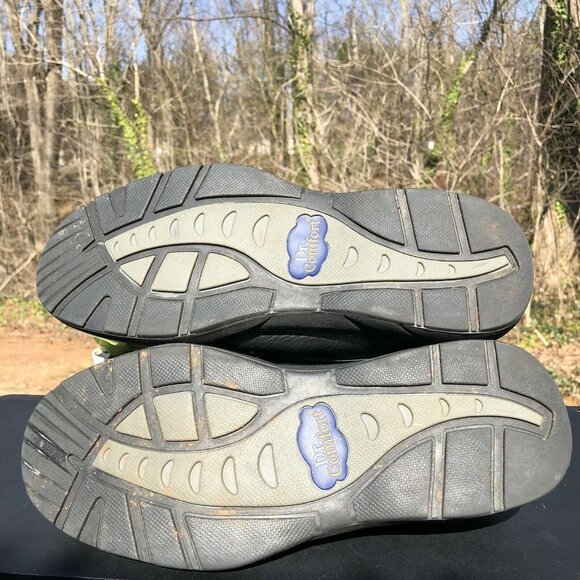 Dr. Comfort William Comfort Shoe Single Strap Black Leather MENS Size 11 Wide - Picture 8 of 10